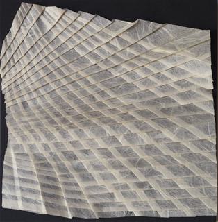 Curving road. Unryu paper, folding.